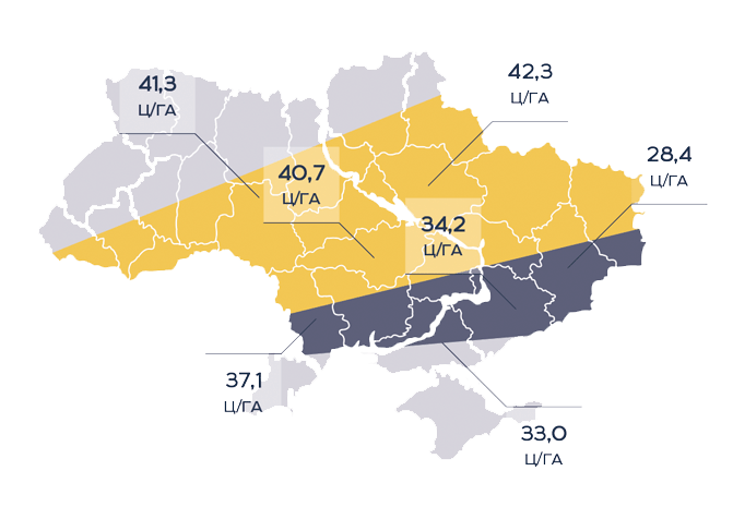 Урожайність соняшника Гріфон